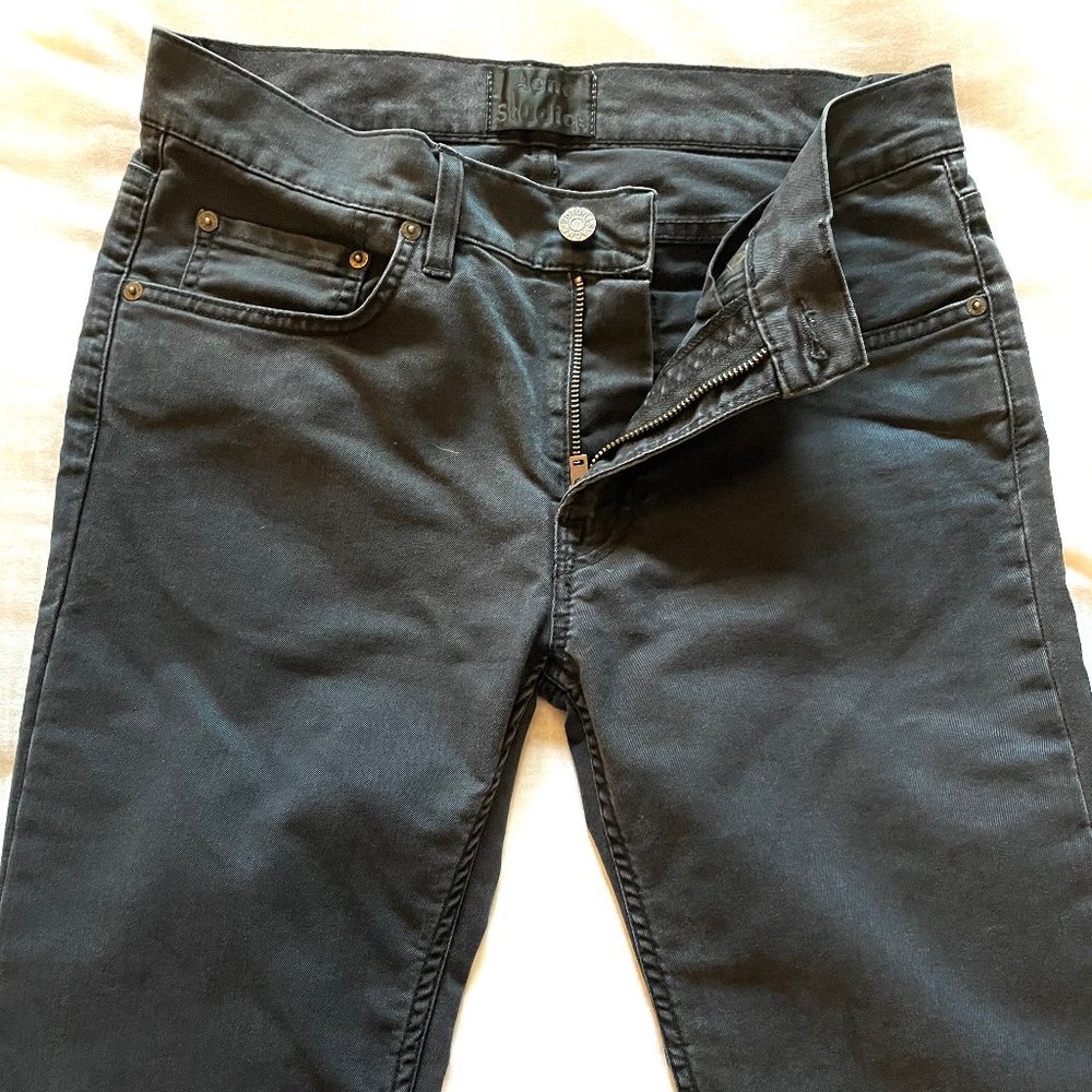 Dark Grey Acne Studio Ace Ups Jeans